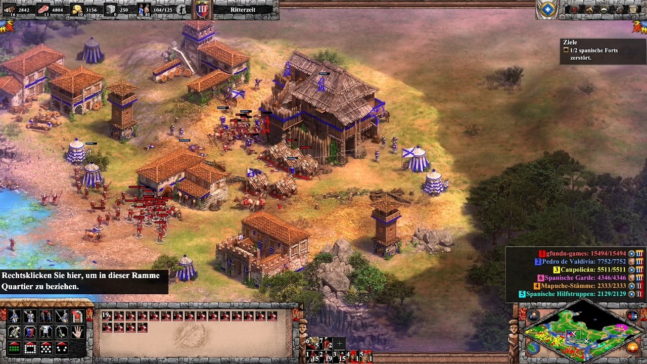 Das zweite Fort fällt - Let's Play AoE 2: The Last Chieftains Mapuchekampagne M2 * Part 5