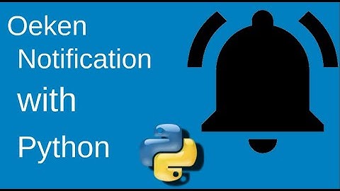 Making desktop notifier with python