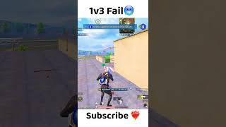 1v3 Fail🥶 #shorts #viralshorts  #bgmi