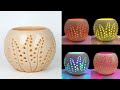 Table lamp Flower Vase making || Lighting corner Flower vase || Cement flower vase