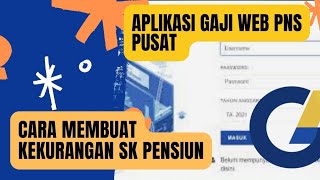 Terbaru! Cara Membuat Kekurangan Gaji Kenaikan Pangkat Pengabdian diAplikasi Gaji Web ( Part.1)