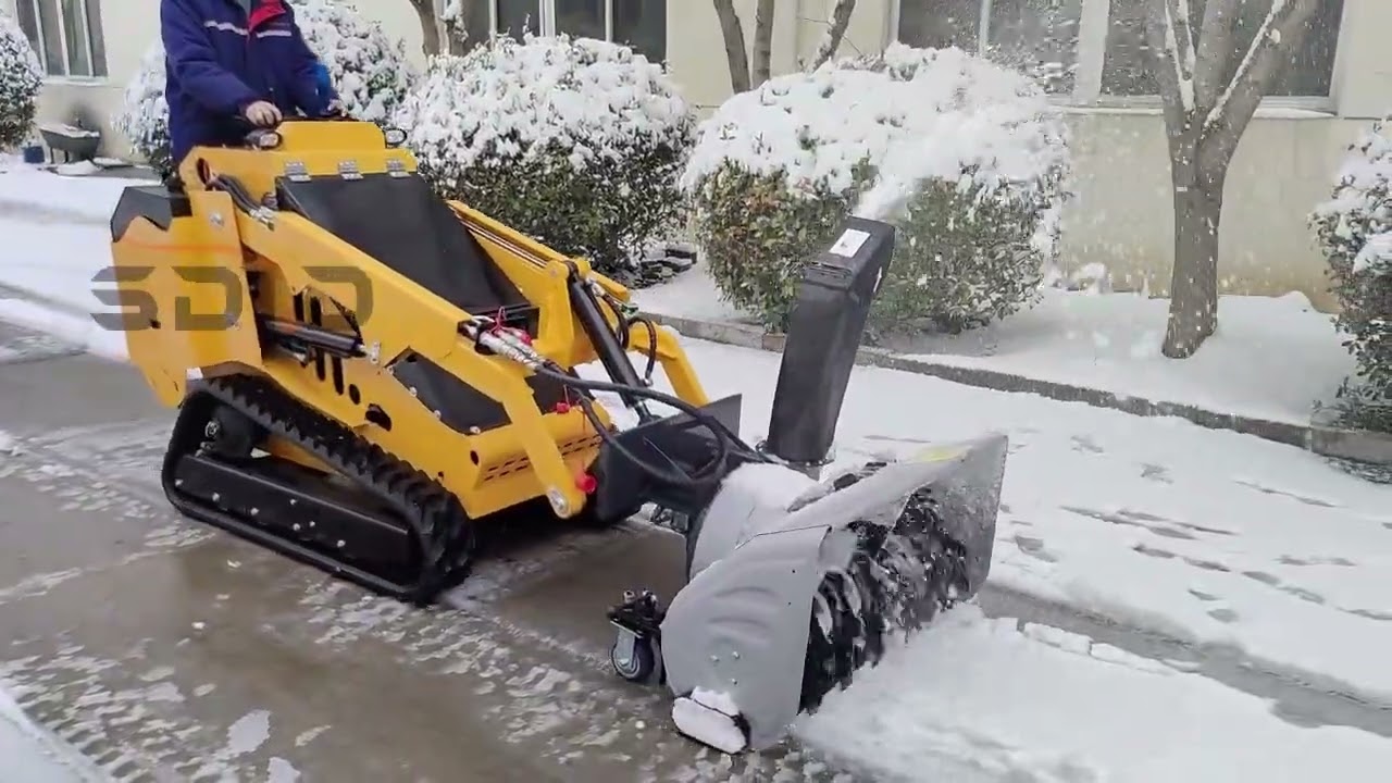Multi-functional snow removal skid steer loader
