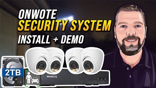 Onwote Security Camera System Review, Install & Demo