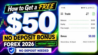 How to Get a FREE $50 No Deposit Bonus Forex in 2026 | no deposit needed  screenshot 1