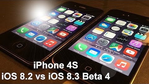 iOS 8.3 Beta 4 vs iOS 8.2 iPhone on 4S