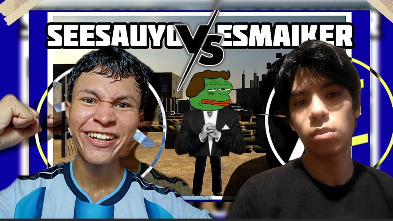 ESMAIKER VS SEESAUYO // STREMERS PEQUEÑOS COMPITEN EN UN PARKOURT @SeeSauYo #parkuor #humor