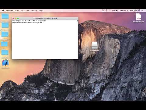 simple commands to run a java program on a Mac Terminal!