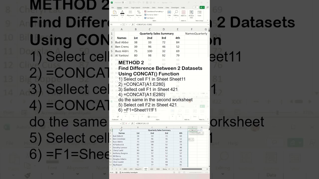 How To Compare Two Excel Sheets And Find Differences Tips Tricks