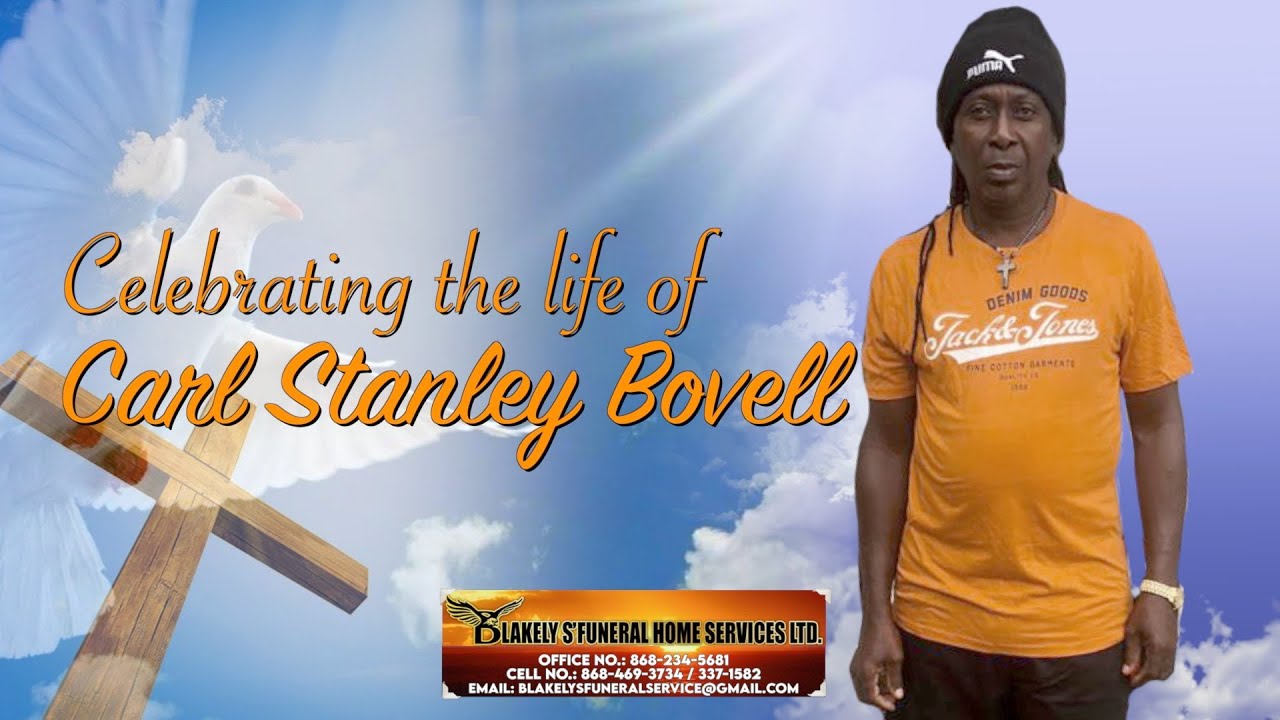 Carl Stanley Bovell Funeral Service - YouTube