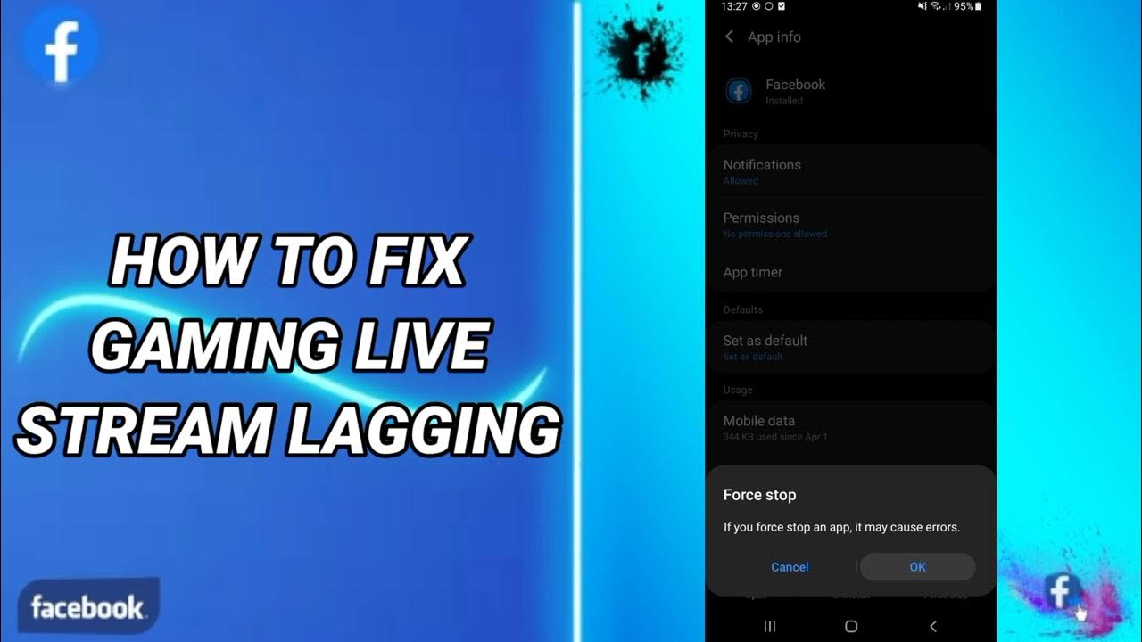 How To Fix Gaming Live Stream Lagging On Facebook App YouTube