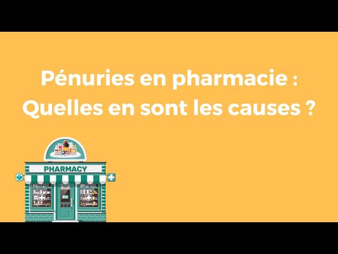 Pénuries en pharmacie