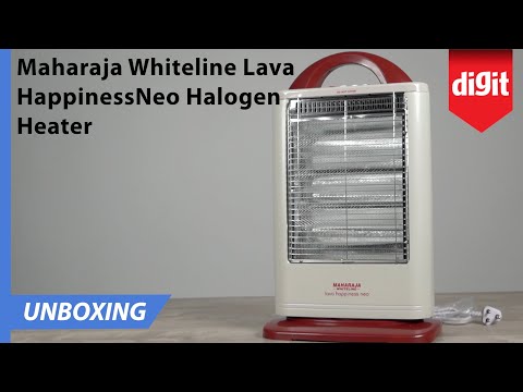 Maharaja Whiteline Lava Happiness Neo Halogen Heater Unboxing - YouTube