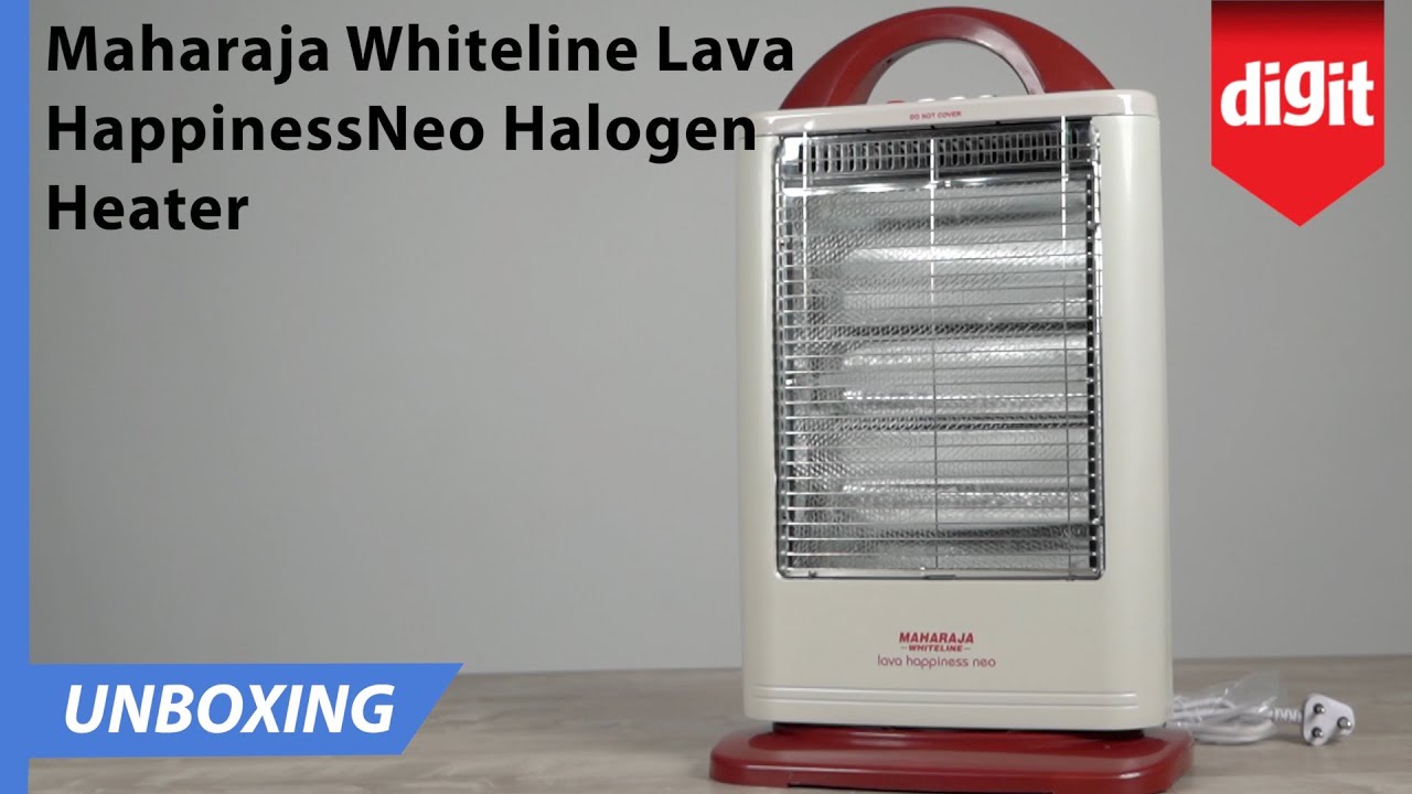 Maharaja Whiteline Lava Happiness Neo Halogen Heater Unboxing - YouTube