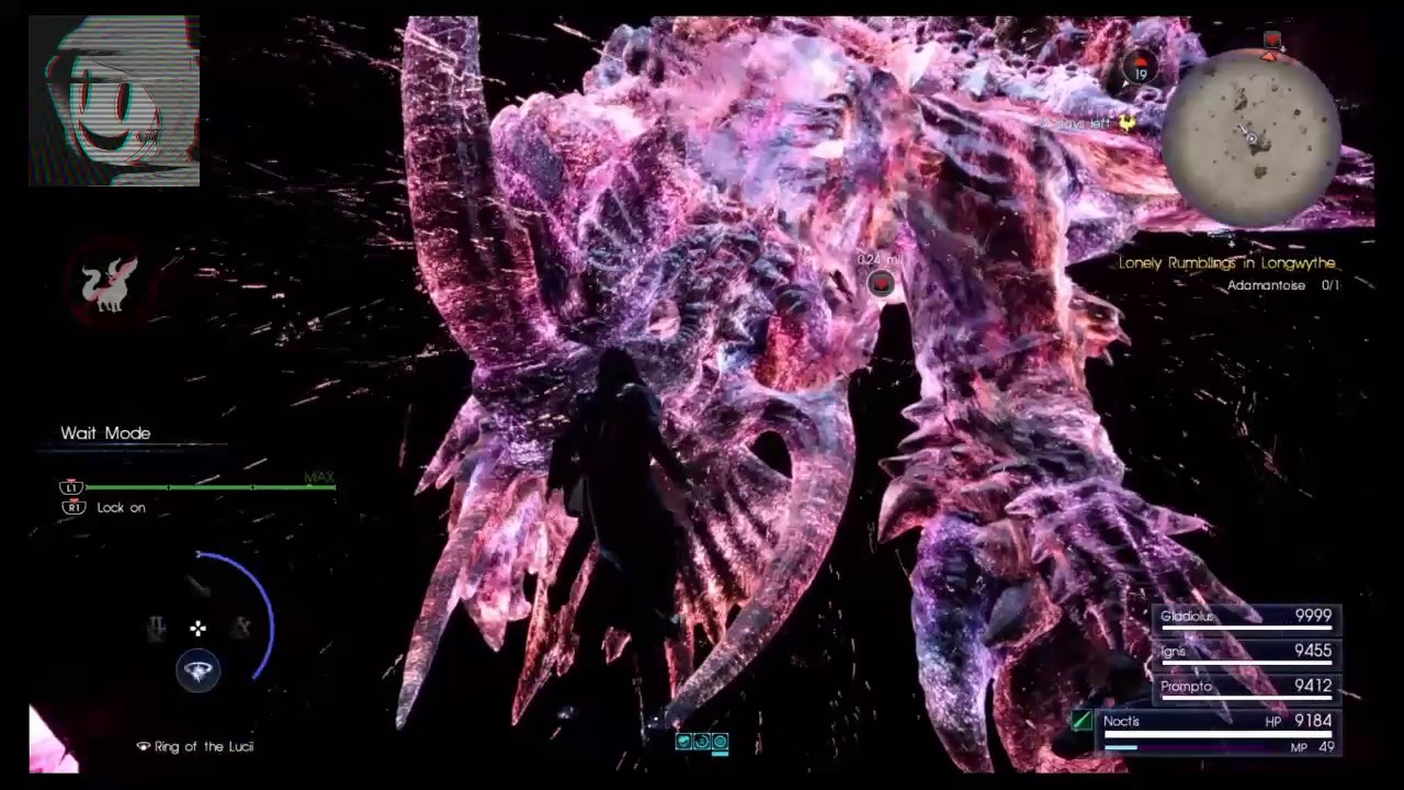 Final Fantasy XV: Adamantoise one hit kill using Alterna