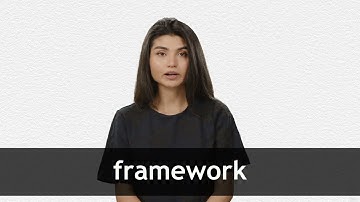 How to pronounce FRAMEWORK in American English