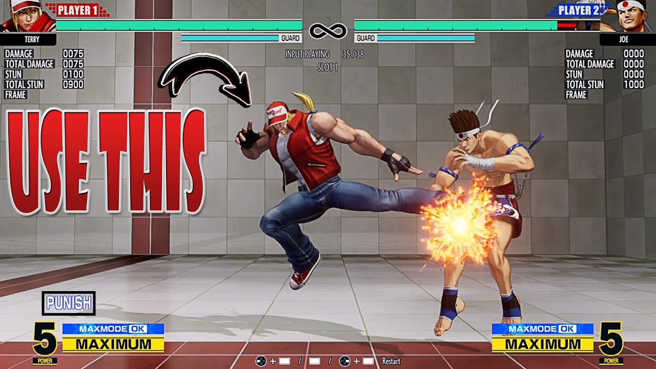 KOF XV: Tired of roll on wake up? Use this