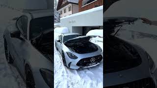 Mercedes AMG GT with Snow mode ❄️ It always works!