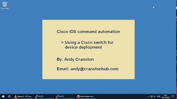 Cisco IOS command automation - using a switch for device deployment