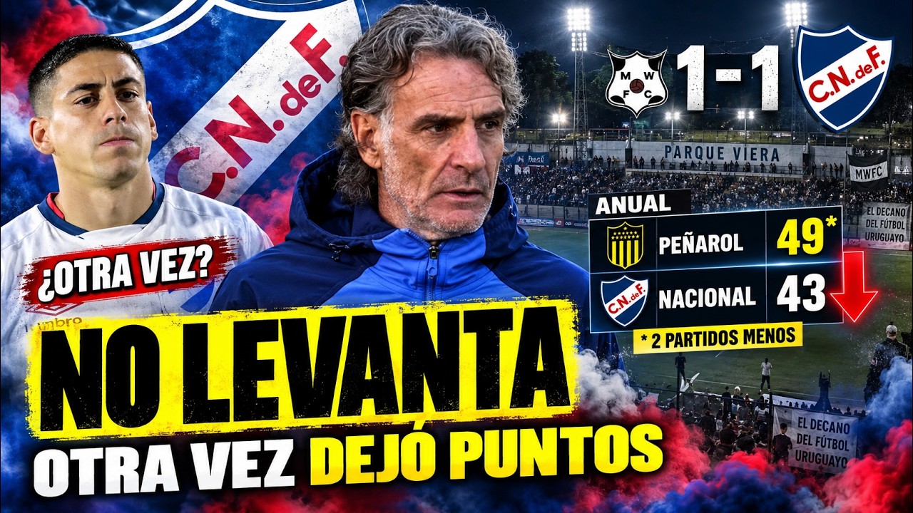 🔴 ¡NACIONAL NO ARRANCA! VOLVIÓ A DEJAR PUNTOS Y SE ALEJA DE TODO