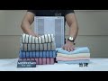 MORINO摩力諾 美國棉色紗彩條毛巾- 藍 product youtube thumbnail