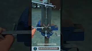 Efficient Steel Rod Bender Tool for Workshop Use #tools