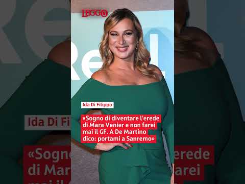 Video Ida Di Filippo: «Sogno di diventare l'erede di Mara Venier. A De Martino dico: portami a Sanremo!»