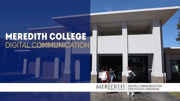 Meredith College Digital Communication Certificate