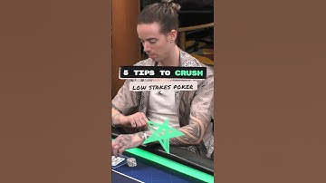 5 tips to CRUSH low stakes poker (see description for more detail!) #poker #pokerstrategy