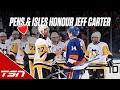 Jeff carter gets handshakes from all islanders players in his final nhl game