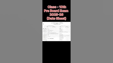 class 10 pre board date sheet 2025-26 | pre board date sheet 2025-26 | #rakeshshahsir #shorts #2025