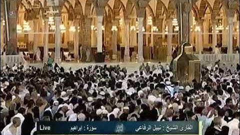 سورة إبراهيم تلاوة حجازية رائعة للشيخ نبيل الرفاعي