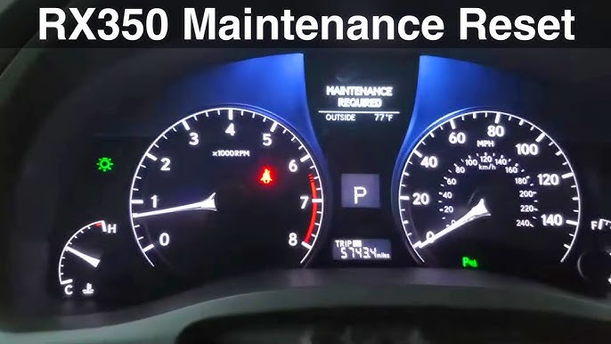 How To Reset Oil Change Light On 2017 Lexus Rx 350 | Shelly Lighting