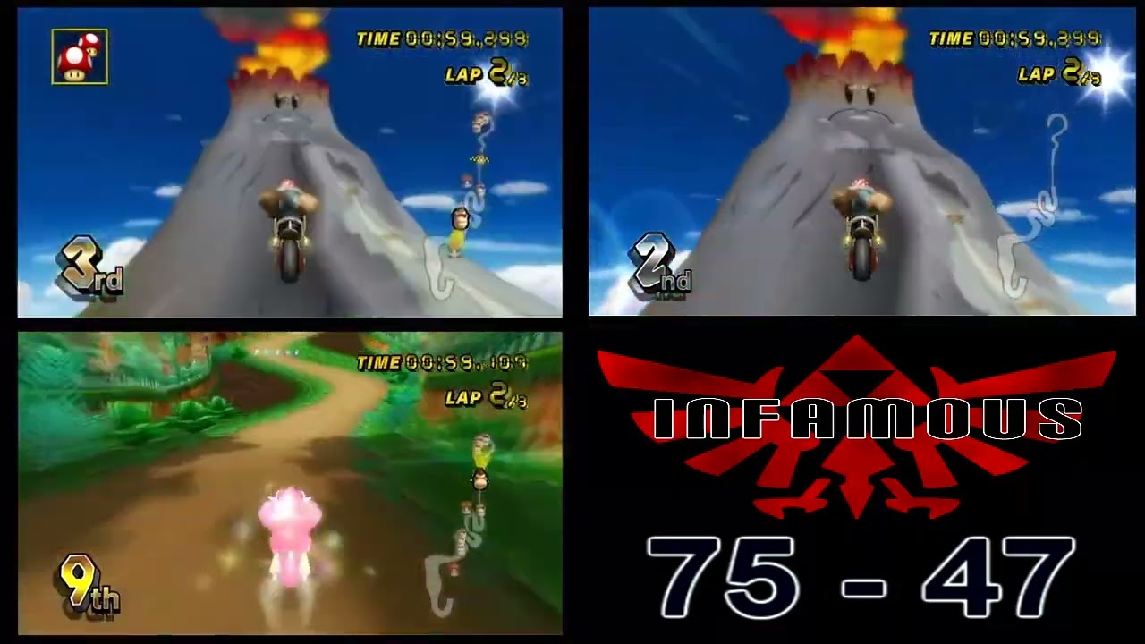 [MKW] Splitscreen Madness! (Full War with Skype Call) (Sword0fSeals Reupload)