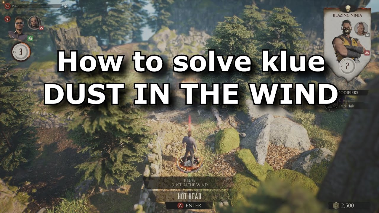 MK1 Invasions - How to solve klue DUST IN THE WIND in the Living Forest mesa (Season of Storms)