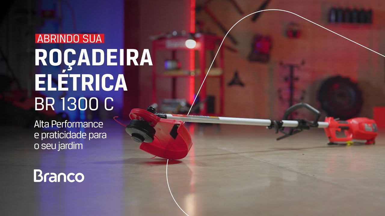 Abrindo sua Roçadeira Elétrica BR 1300 C
