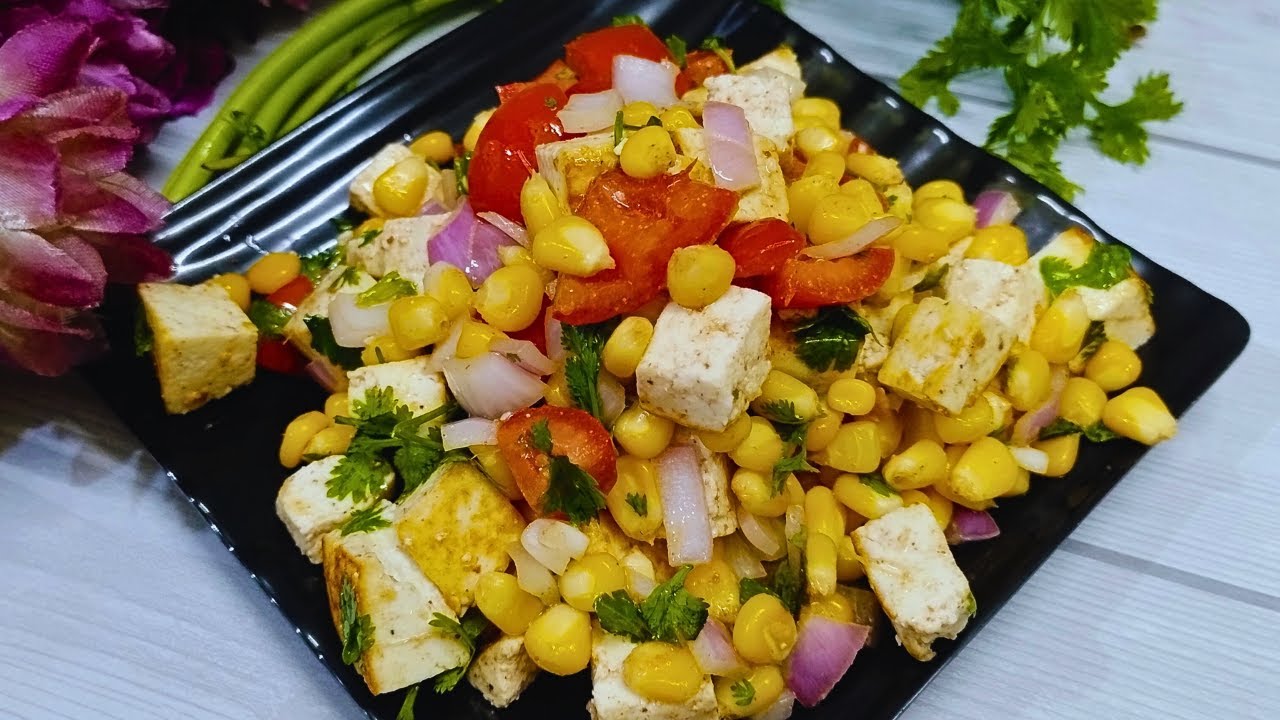 Paneer Corn Salad | High protein Diet Recipe | Salad 