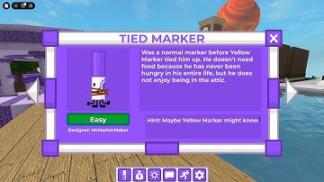 How to get TIED MARKER in FIND THE MARKERS UPDATE   ROBLOX !
