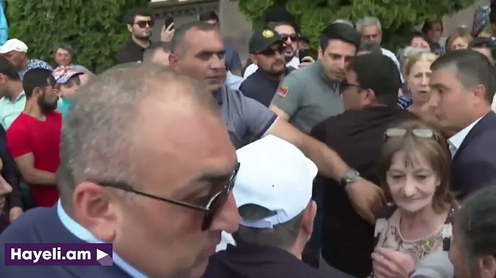 Փաշինյանի թիկնապահները հրում են տարեց քաղաքացուն եւ ոլորում ձեռքը