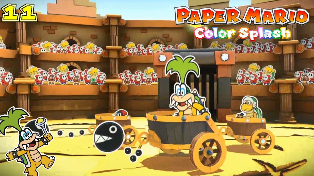 Игги, гонщик на колеснице! [Paper Mario: Color Splash, часть 11]