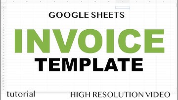 Google Sheets - Invoice Template