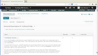 Discussions 1: Navigating and Editing Topics