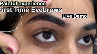 First Time Teenager Eyebrows Threading | Lashes Beauty Parlour