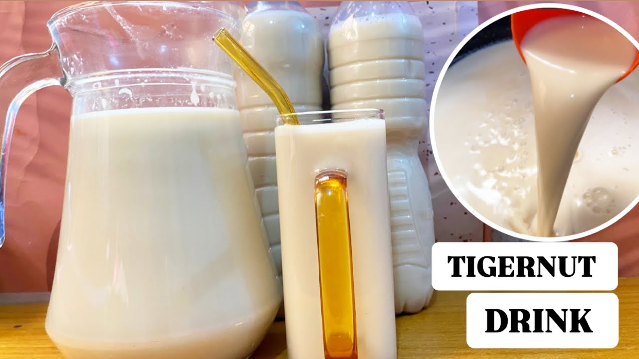 HOW TO MAKE  CREAMY TIGERNUT DRINK WITH DATES AND COCONUT / Kunu Aya