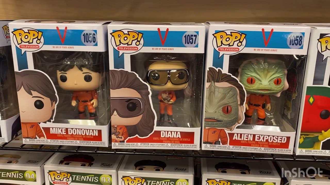 V Television Show Mike Donovan ,Diane & Alien Exposed Funko pop Vinyl Figures