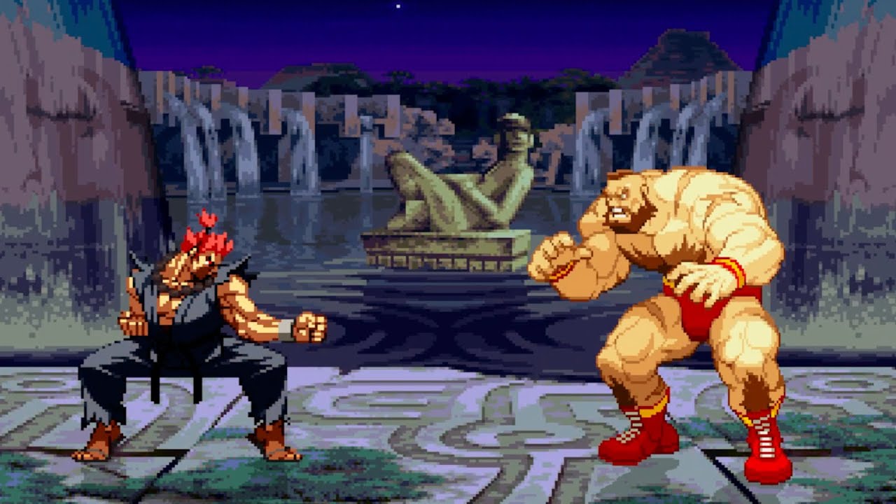 Акума против Зангиефа | Яростный демон против Красного Циклона