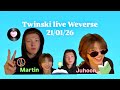 [Vietsub] Martin Juhoon Weverse Live 260121🐢🐕‍🦺💗