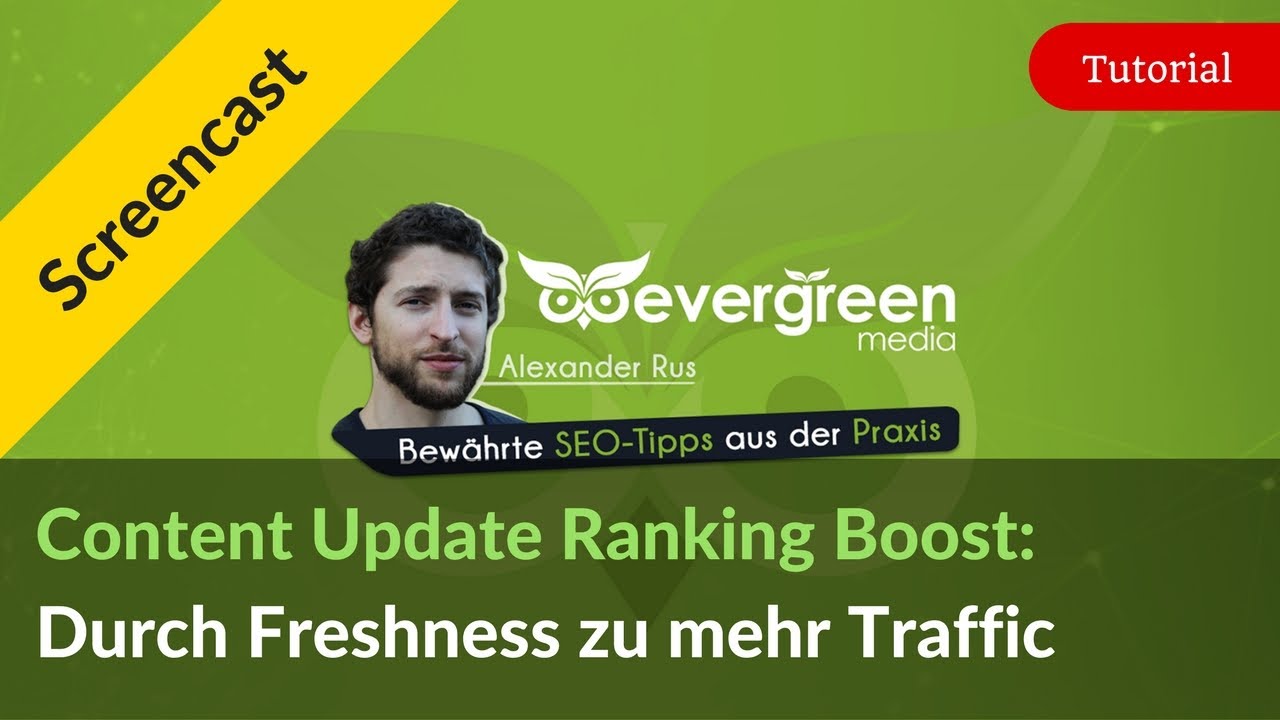Content Update Boost SEO-Trick: Aktualisiere Inhalte für mehr Traffic google search console wix