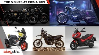 Top 5 Bikes At EICMA 2021 | Royal Enfield SG 650, Honda ADV 350, 120th Anniversary Edition & More Top 5 Bikes At EICMA 2021 | Royal Enfield SG 650, Honda ADV 350, 120th Anniversary Edition & More