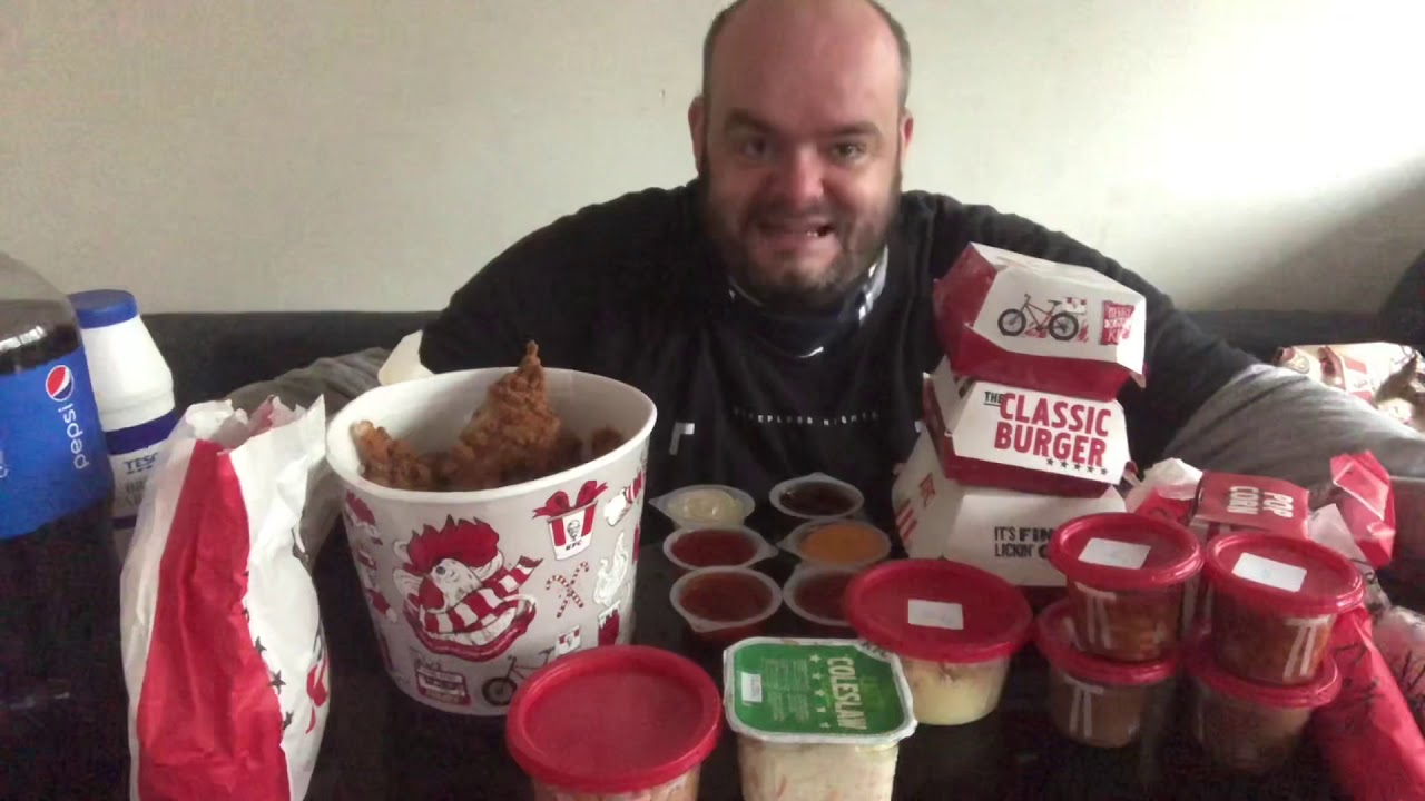 The biggest kfc mukbang ever