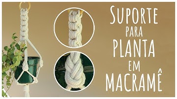 🌿 Suporte de Macramê para Vaso – Faça em Poucos Minutos!
